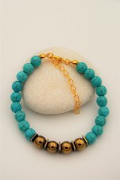 STONEAGE Hematit ve Turkuaz Bileklik thumbnail 1