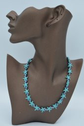 STONEAGE Siyah İnci ve Turkuaz Taşlı T Kilit Şifa Kolyesi Nazar İçin thumbnail 5