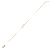 925 Ayar Gümüş Zirkon Taşlı 4 Sıra Suyolu Bileklik thumbnail 2