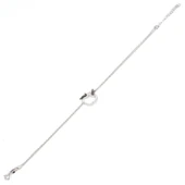 925 Ayar Gümüş Elma Modeli Zincir Bileklik thumbnail 3