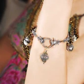 925 Ayar Gümüş Antik Bizans Toplu Bileklik thumbnail 4