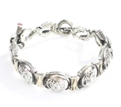 925 Ayar Gümüş Alexander Kafası Bileklik thumbnail 2