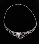 925 Ayar Gümüş Ajurlu Kalp Modeli Kolye thumbnail 4