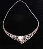 925 Ayar Gümüş Ajurlu Kalp Modeli Kolye thumbnail 3