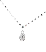 925 Ayar Gümüş Melek Madalyon Kolye thumbnail 3