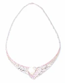 925 Ayar Gümüş Ajurlu Kalp Modeli Kolye thumbnail 2