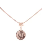 925 Ayar Rose Gümüş Antonius Madalyon Kolye thumbnail 5