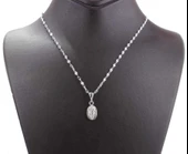 925 Ayar Gümüş Melek Madalyon Kolye thumbnail 5