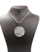 925 Ayar Gümüş Yonca Bahçesi Madalyon Kolye thumbnail 2