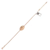 925 Ayar Gümüş Uç Uç Böceği Yapraklı Zincir Bileklik thumbnail 3