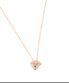 925 Ayar Gümüş Diamond Kolye, Pembe thumbnail 2