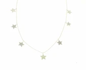 925 Ayar Gümüş Yıldız Kolye thumbnail 2