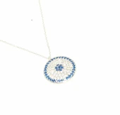 925 Ayar Gümüş Nazar Boncuklu Kolye thumbnail 2