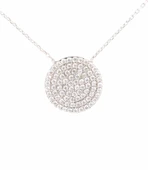 925 Ayar Gümüş Daire Modeli Kolye thumbnail 3