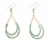 Nusret Taki 925 Ayar Gümüş Firuze Taşlı Küpe thumbnail 1