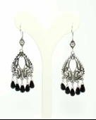 925 Ayar Gümüş Damla Modeli Oniks Taşlı Küpe thumbnail 3