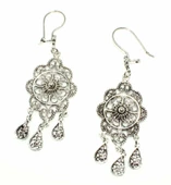 Kubbe Modeli 925 Ayar Gümüş Telkari Küpe thumbnail 2