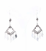 Pul Sallantılı 925 Ayar Gümüş Telkari Küpe thumbnail 2