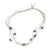 925 Ayar Gümüş Turmalin Taşlı Şarnel Kolye thumbnail 2