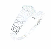 925 Ayar Gümüş Yeşil Taşlı Ajur Bilezik thumbnail 1