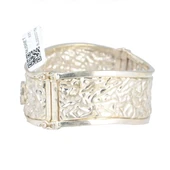 925 Ayar Gümüş Taşlı Kırışık Model Bilezik thumbnail 3