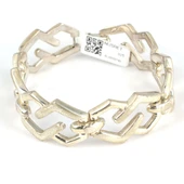 925 Ayar Gümüş Zikzak Bileklik thumbnail 2