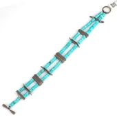 Nusrettaki Firuze Taşlı Gümüş Bileklik thumbnail 2