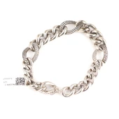 925 Ayar Gümüş İçi Boş Taşlı Bileklik thumbnail 1