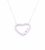 925 Ayar Gümüş Mom Yazılı Kalp Kolye thumbnail 6