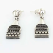 925 Ayar Gümüş Galata Kulesi Küpe thumbnail 3