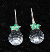 925 Ayar Gümüş Swarovski Taşlı Küpe thumbnail 1