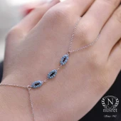 925 Ayar Gümüş Üçlü Badem Şahmeran thumbnail 2