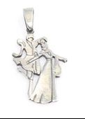 925 Ayar Gümüş Kafkas Dansçıları Kolye Ucu thumbnail 1