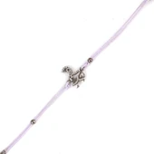 Kalpli Dansçı Kız Modeli Mor İpli Bileklik thumbnail 2