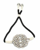 999 Ayar Beyaz Aşk Düğümü Asansörlü Kazaz Bileklik thumbnail 2