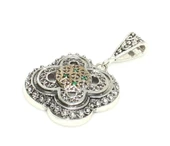 Konstantinapol Model Yeşil Taşlı Kolye Ucu thumbnail 1