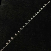 925 Ayar Gümüş Kar tanesi Halhal thumbnail 2