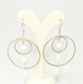 925 Ayar Gümüş Çift Halka Küpe thumbnail 7