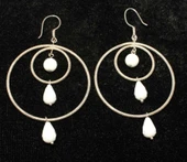 925 Ayar Gümüş Çift Halka Küpe thumbnail 5