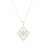 925 Ayar Gümüş Kar Tanesi Model Kolye thumbnail 2