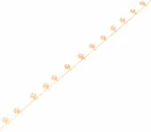 925 Ayar Rose Gümüş Kar Tanesi Halhal thumbnail 8