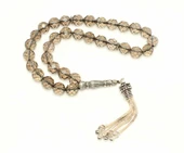 Dumanlı Kuvars Doğaltaş Gümüş Tesbih thumbnail 1