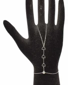 925 Ayar Gümüş Kalp Modeli Şahmeran, Beyaz - Siyah Taş thumbnail 4