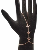 925 Ayar Rose Gümüş Üçlü Kırlangıç Model Şahmeran thumbnail 2