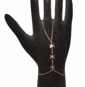 925 Ayar Gümüş 3 Parça Minik Kelebek Modeli Şahmeran, Pembe - Siyah Taş thumbnail 3