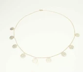 925 Ayar Gümüş Paralı Tuğra Kolye thumbnail 2