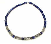 925 Ayar Gümüş Lapis Taşlı Kolye thumbnail 4