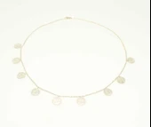 925 Ayar Gümüş Paralı Tuğra Kolye thumbnail 3