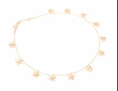 925 Ayar Rose Gümüş Kelebek Halhal thumbnail 1