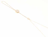 925 Ayar Rose Gümüş Yarım Yuvarlak Taşlı Şahmeran thumbnail 6